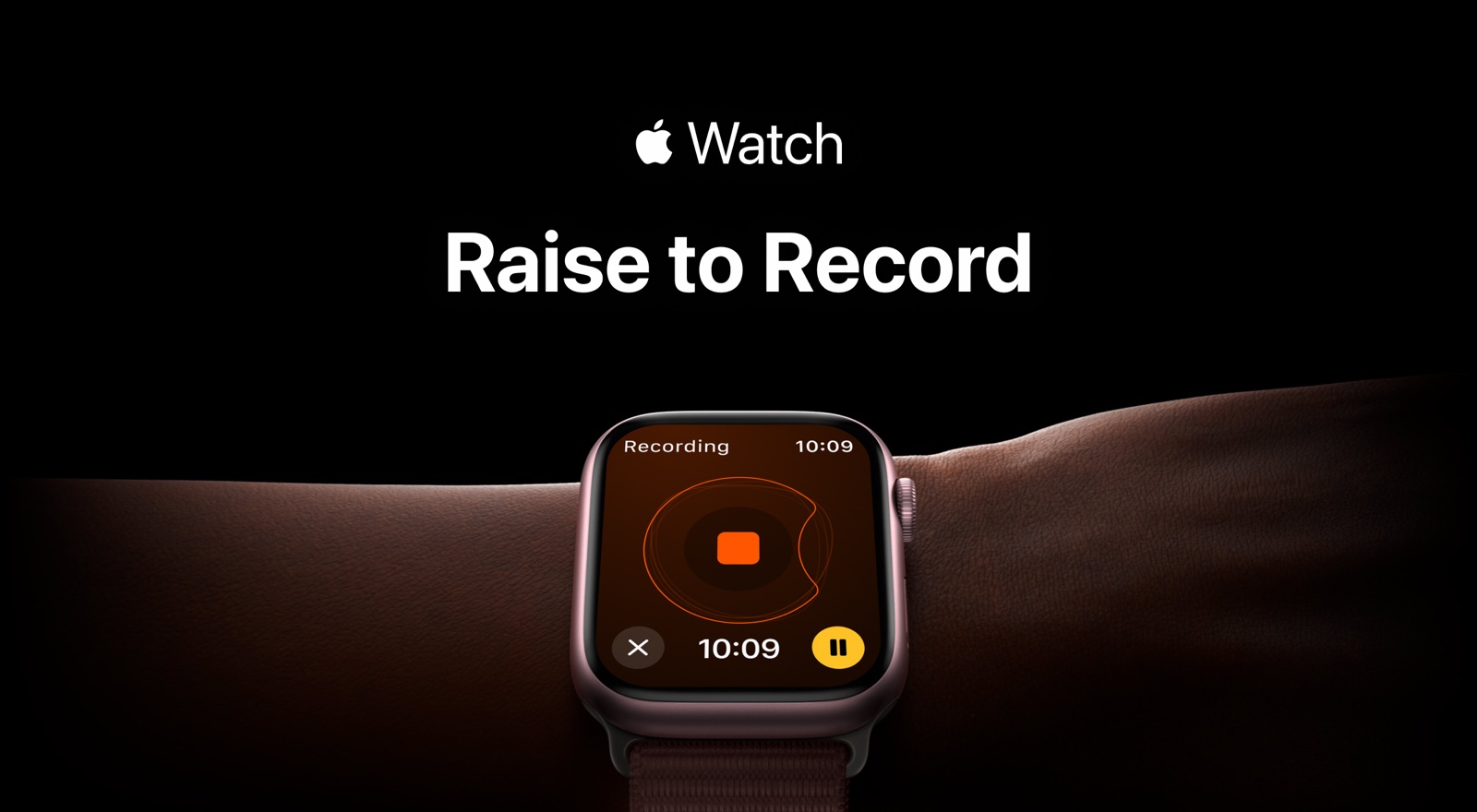 Raise to Record on Apple Watch
